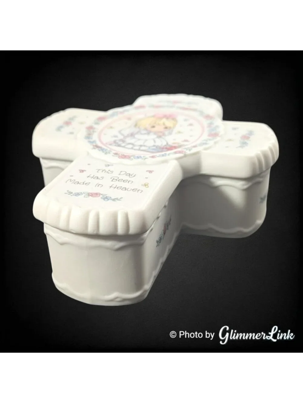 Vintage Precious Moments Cross Trinket Box This Day Has Been Made in Heaven